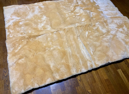 ムートンシーツダブル短毛25ミリベージュ | ムートン王国